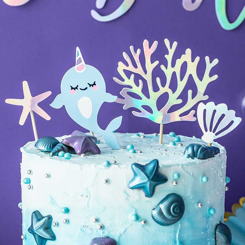 Tårtdekorationer Mermaid