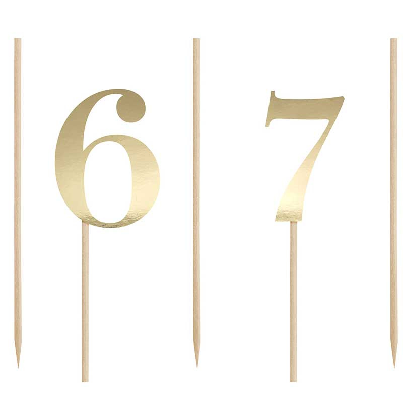 Bordsnummer Guld 