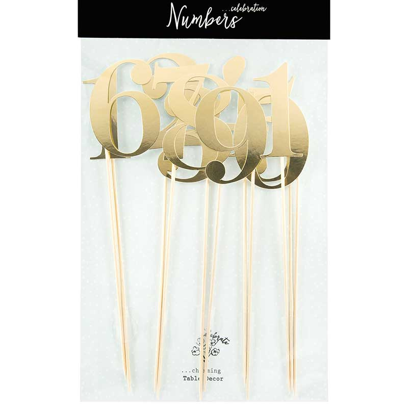 Bordsnummer Guld 