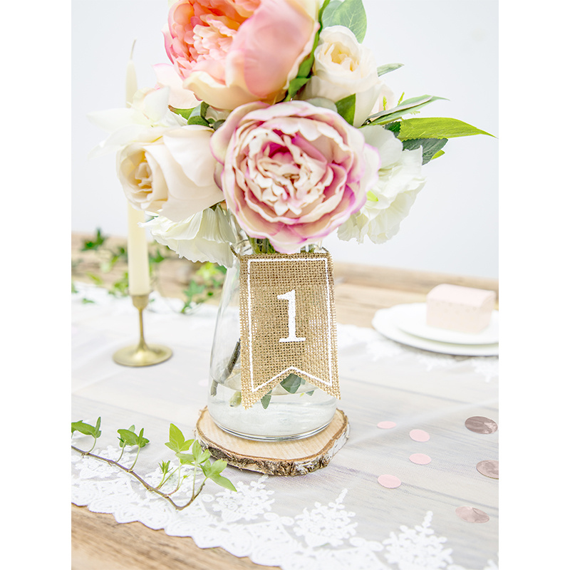 Bordsnummer Juteväv 1-20