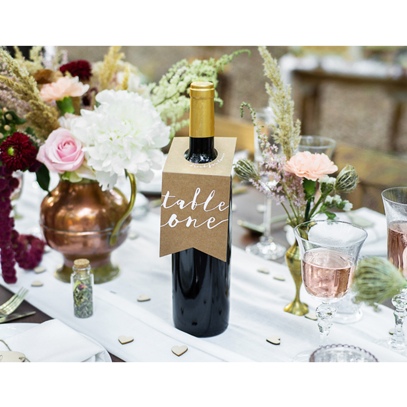 Bordsnumrering Bröllop