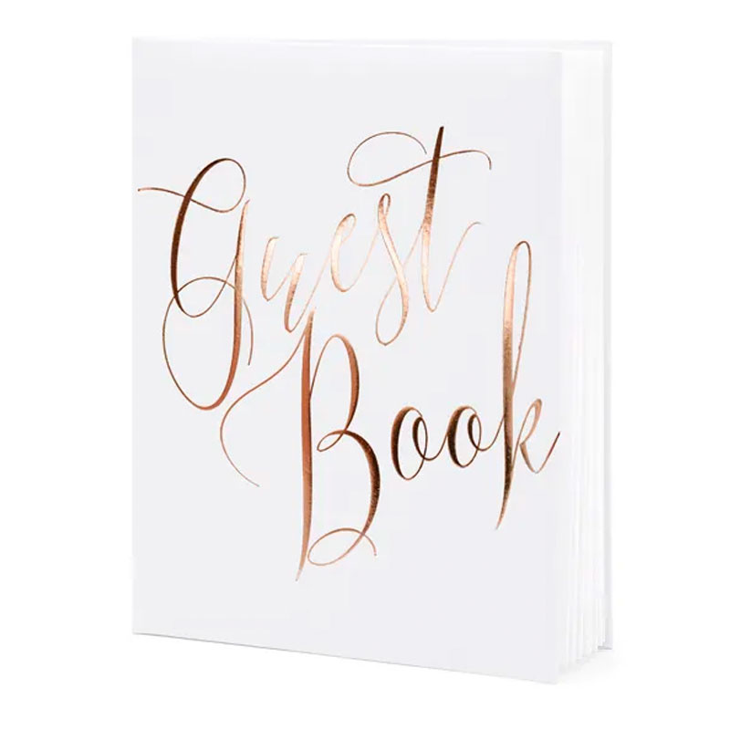 Gästbok Roségold & White