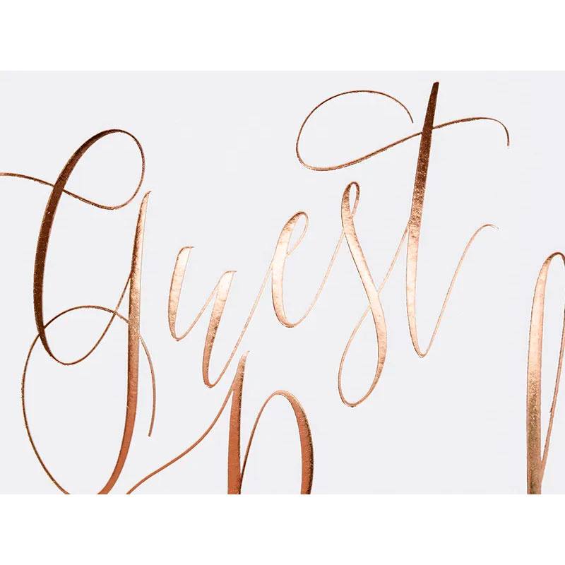 Gästbok Roségold & White