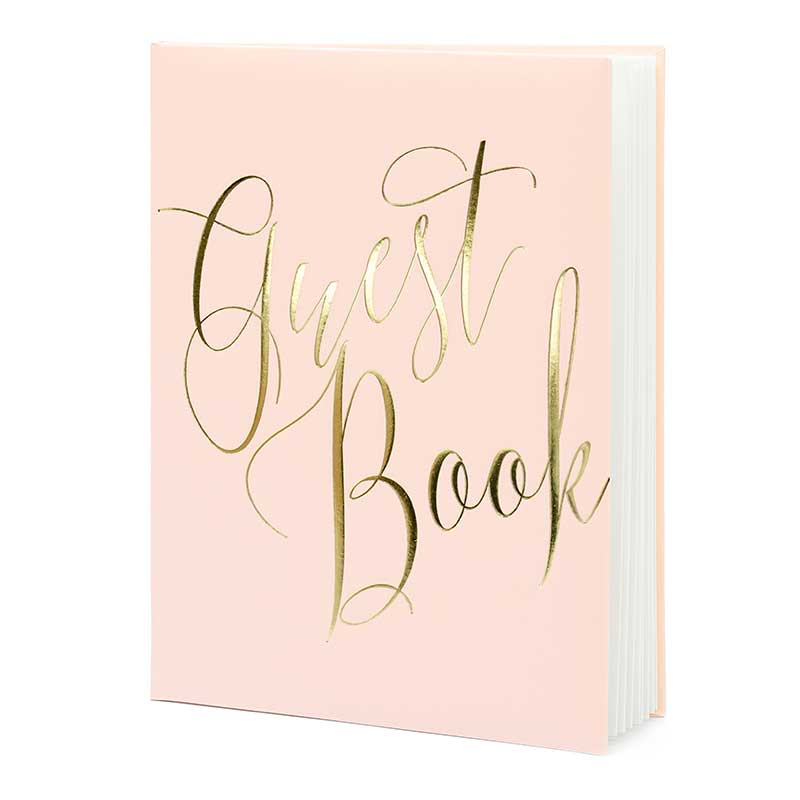 Gästbok White & Pink