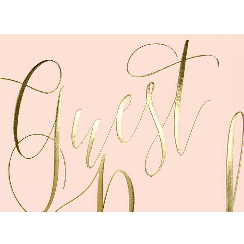 Gästbok White & Pink