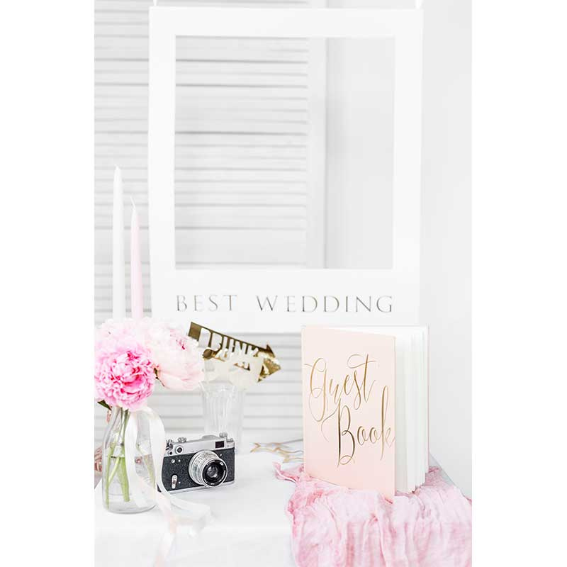 Gästbok White & Pink