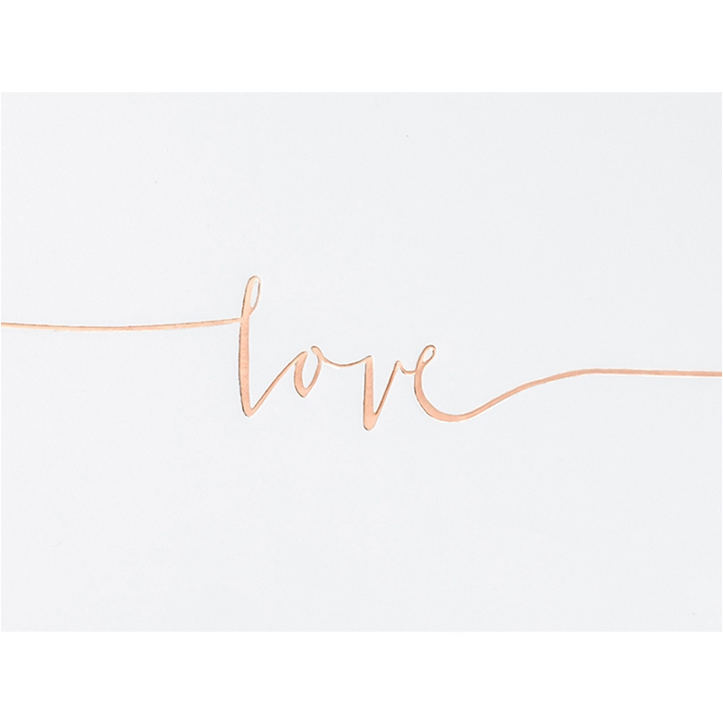 Gästbok Love Roseguld