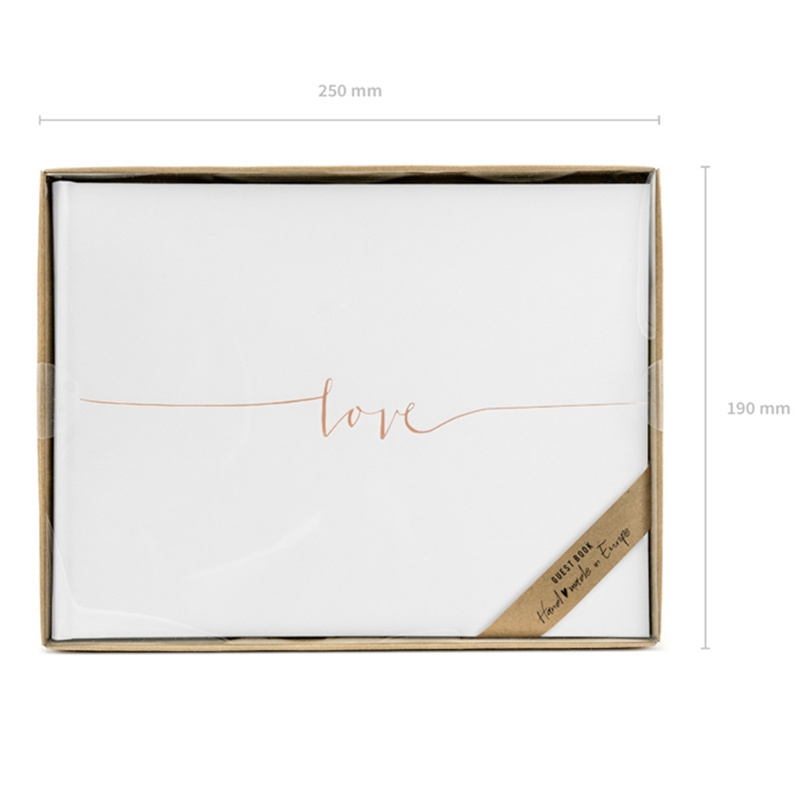 Gästbok Love Roseguld