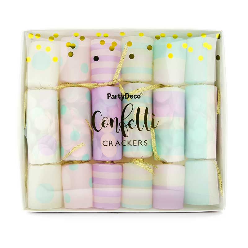 Konfetti Crackers Pastell