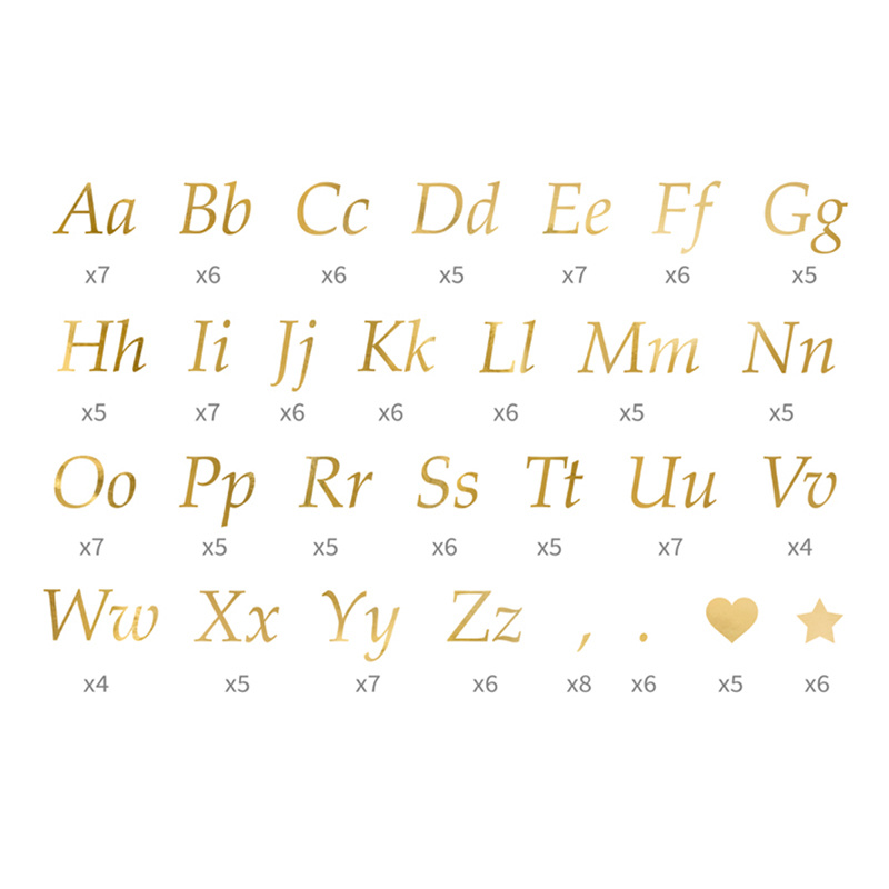 Stickers Bokstäver