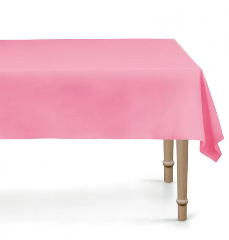 Bordsduk rosa 137x183 cm.