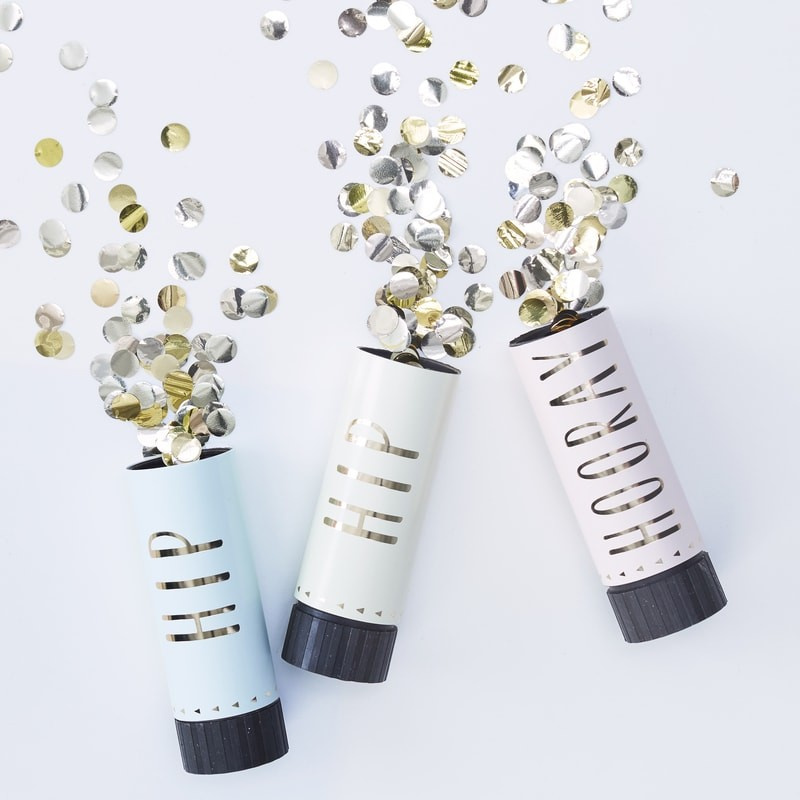 Konfettibomb 3-pack Hooray