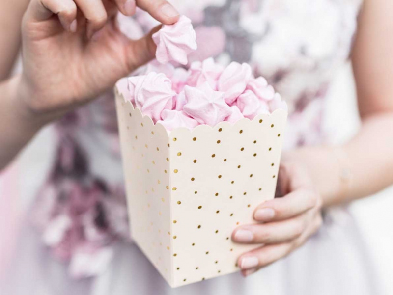 Popcornbägare Ljusrosa