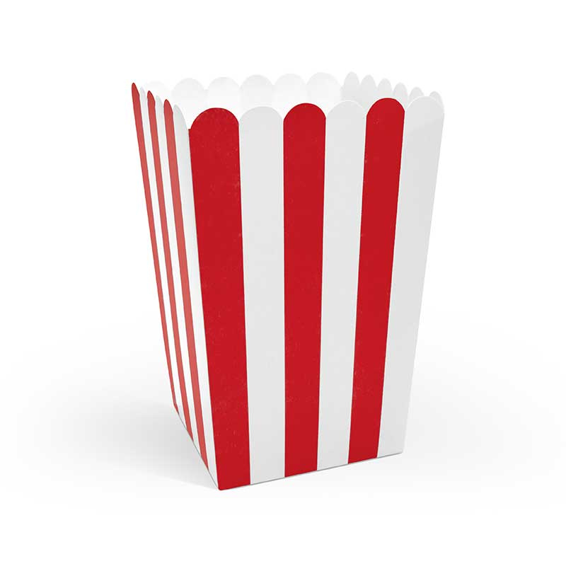 Popcornskål Röd & Vit