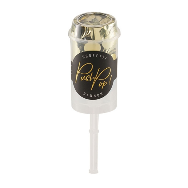 Konfetti push pop guld