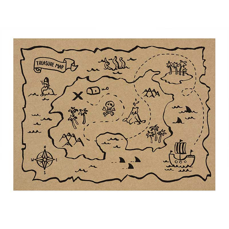 Bordstabletter Pirat 6-pack