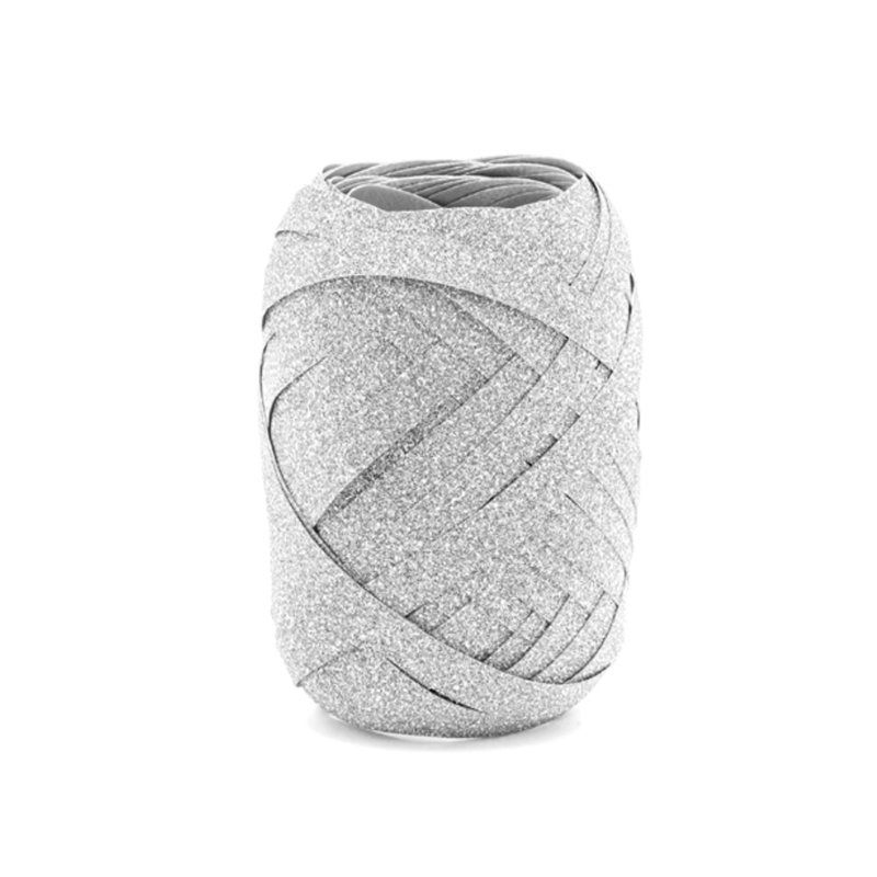 Presentsnöre Silverglitter