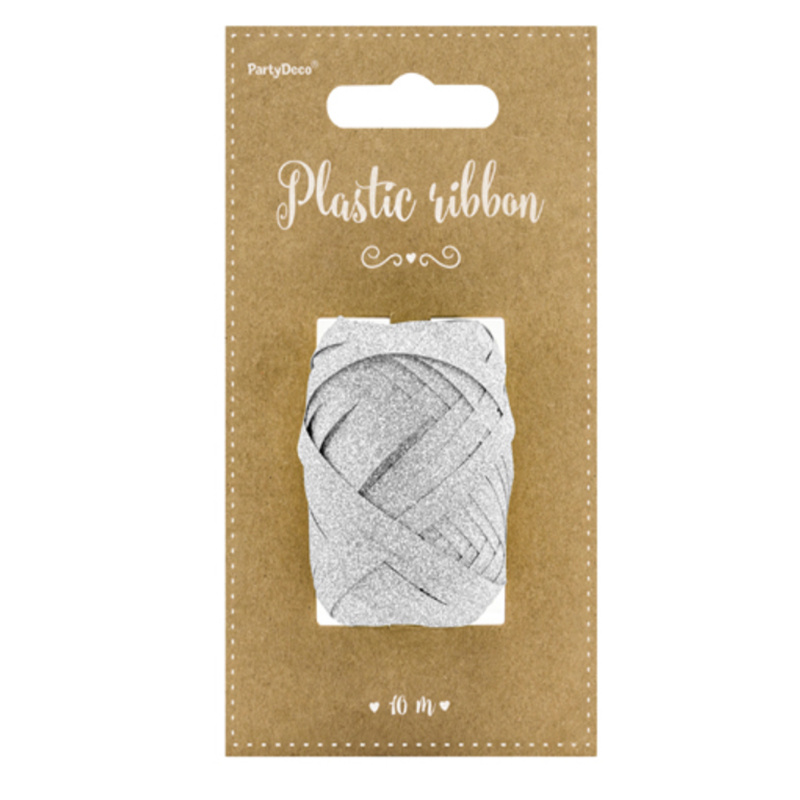 Presentsnöre Silverglitter