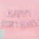Ballonggirlang Happy Birthday Pastellrosa