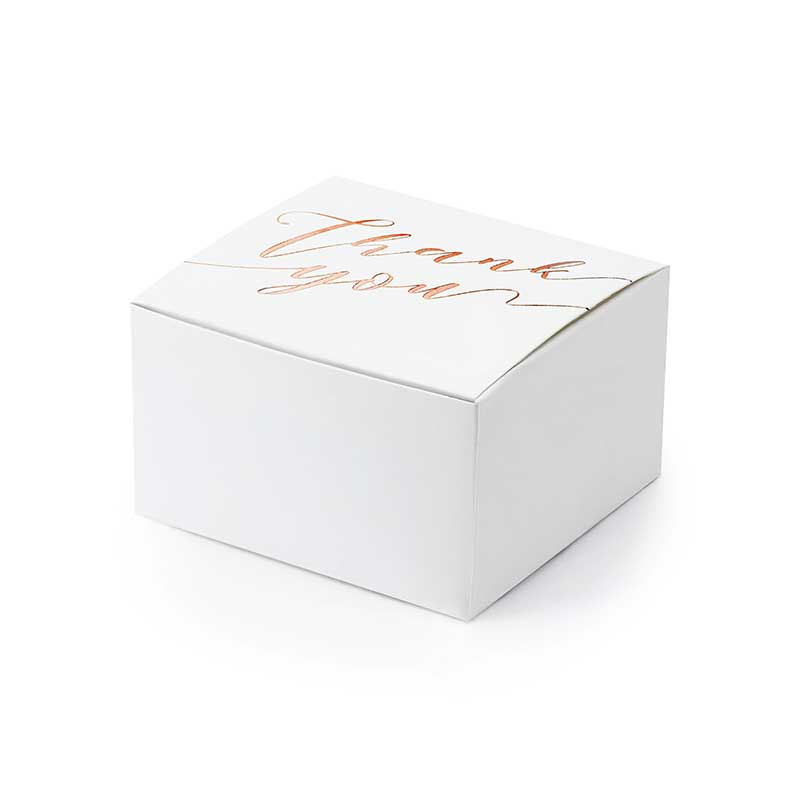 Presentask Vit & Roseguld