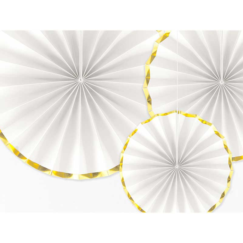 Dekorationrosetter Guld & Vit