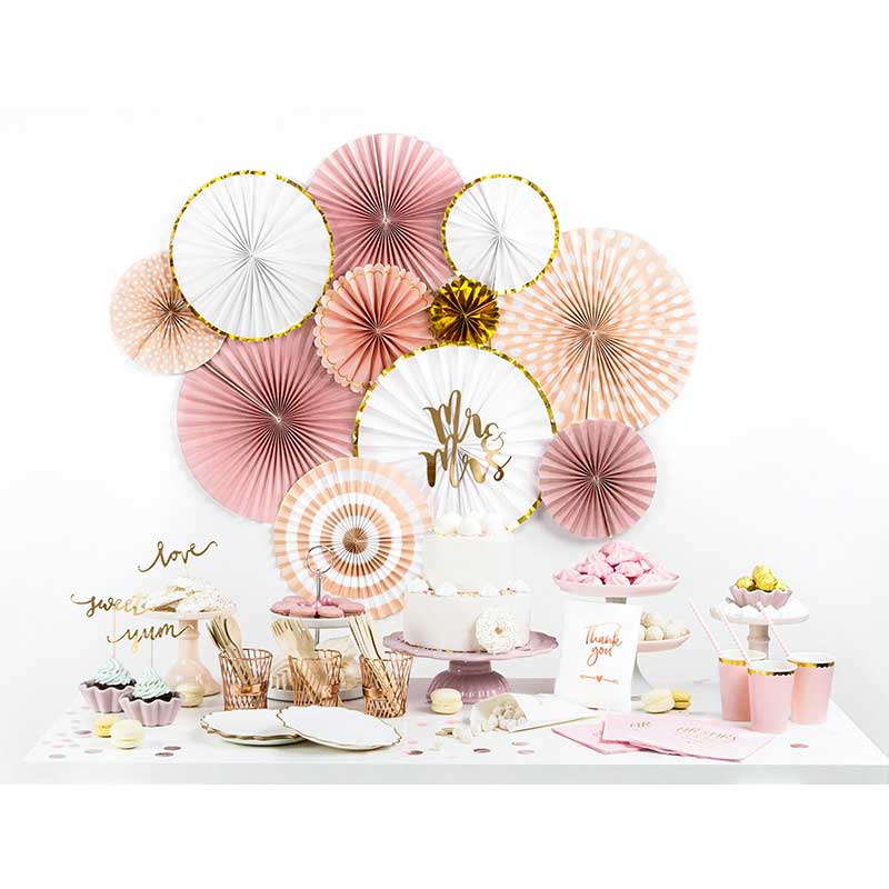 Dekorationrosetter Guld & Vit