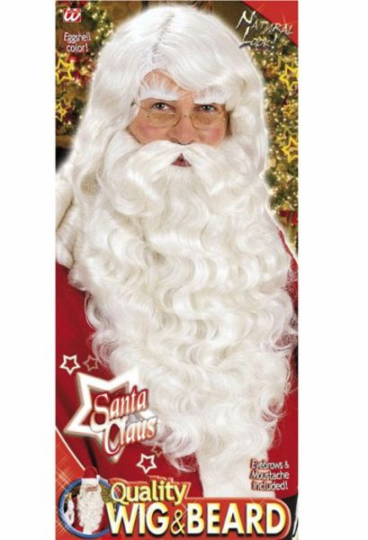 Tomteskägg med peruk Lyx.