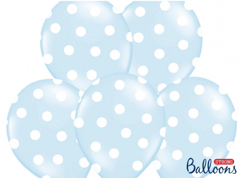 Latexballonger Blå, Prickar