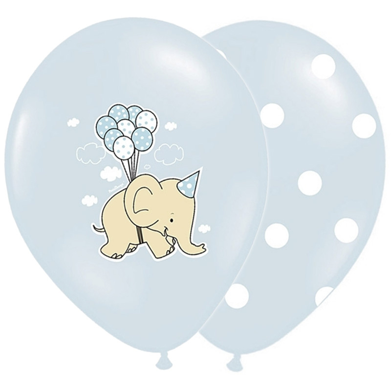 Ballonger Ljusblå Elefant