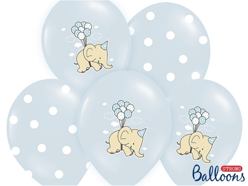 Ballonger Ljusblå Elefant