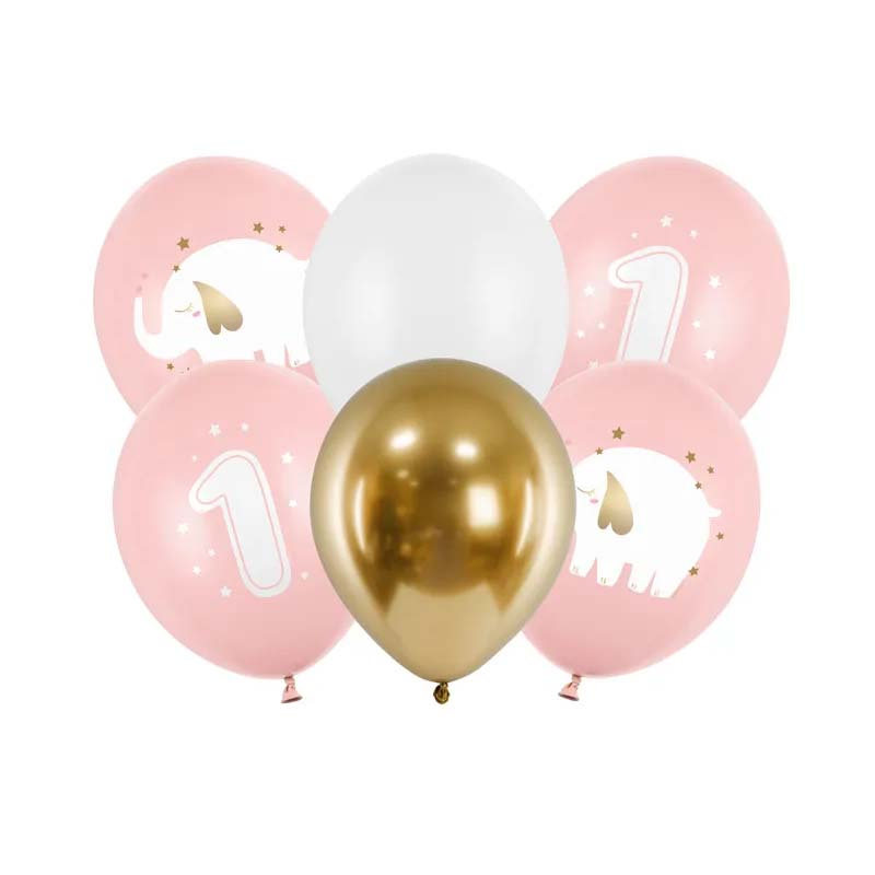 Ballonger 1 år Rosa