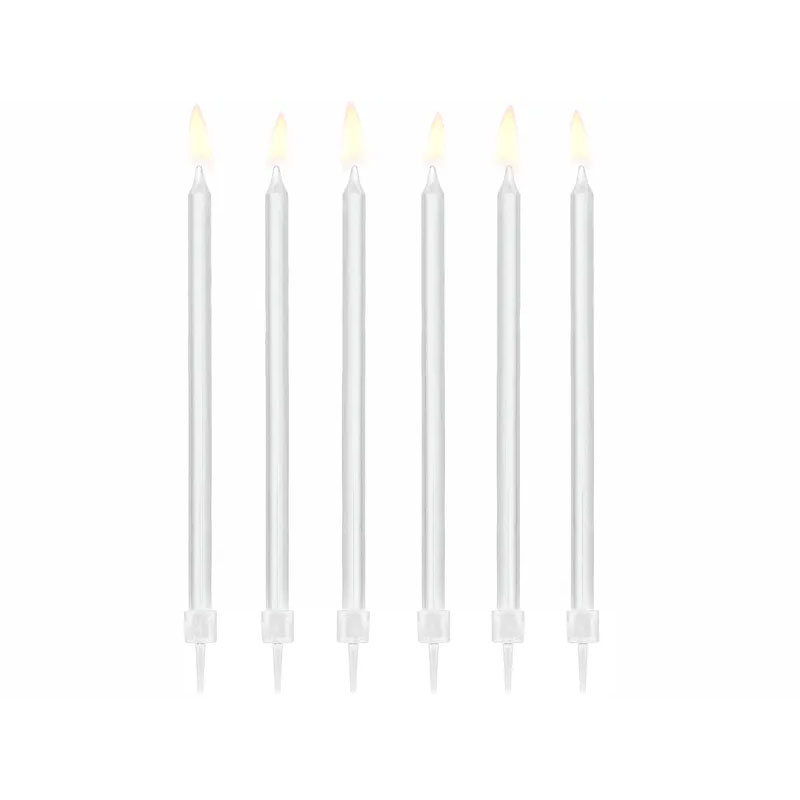 Tårtljus vita 14cm 12-pack