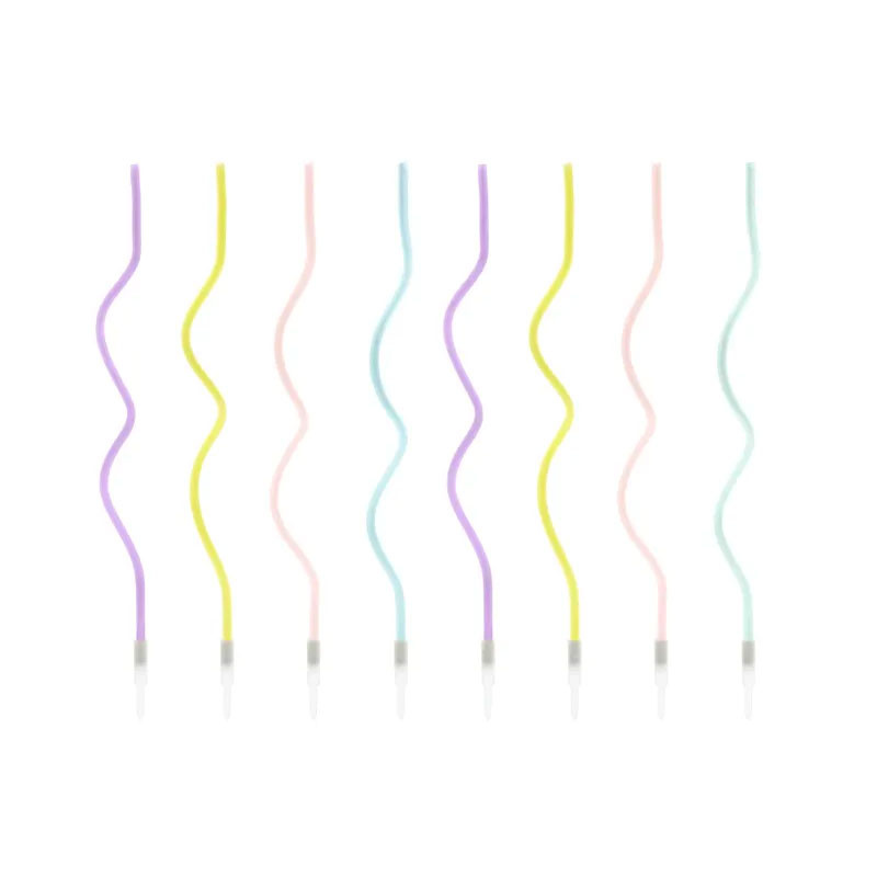 Tårtljus Pastell Curl 