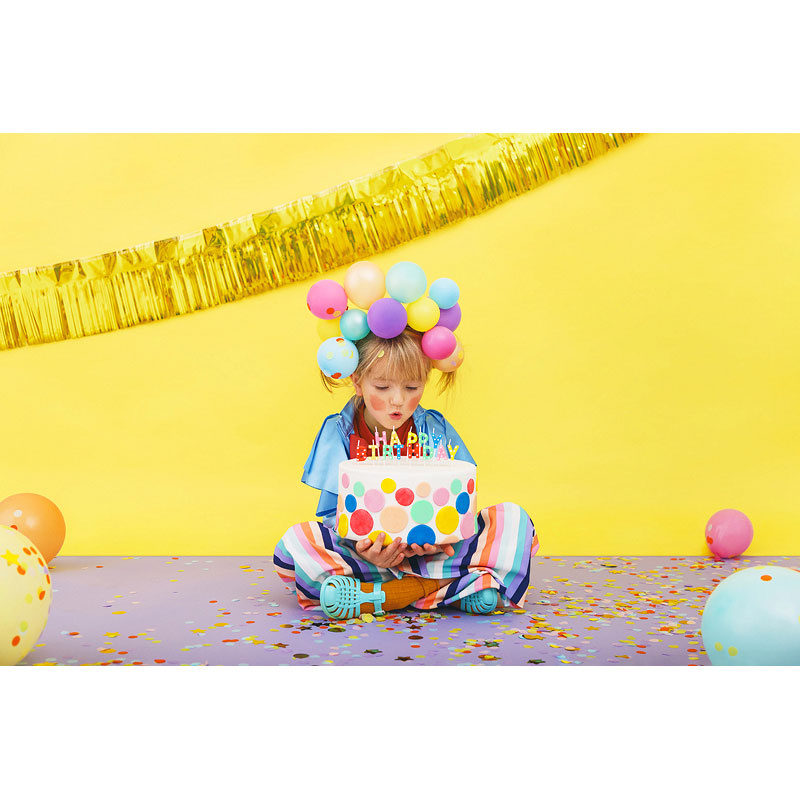 Tårtljus Happy Birthday Rainbow