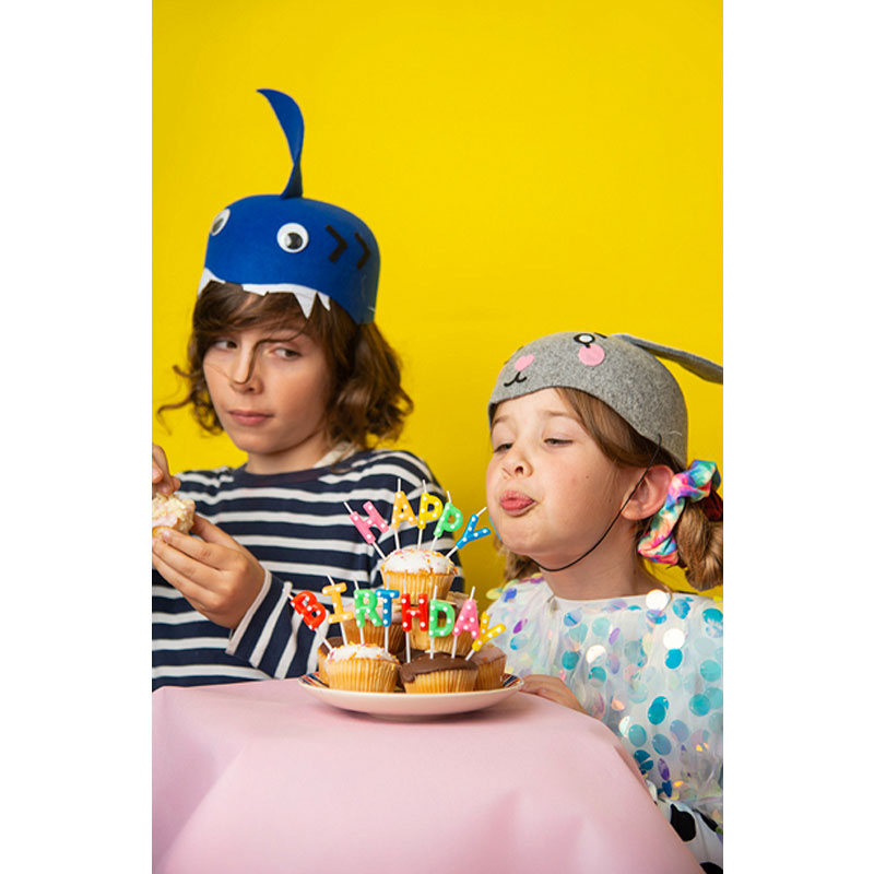 Tårtljus Happy Birthday Rainbow