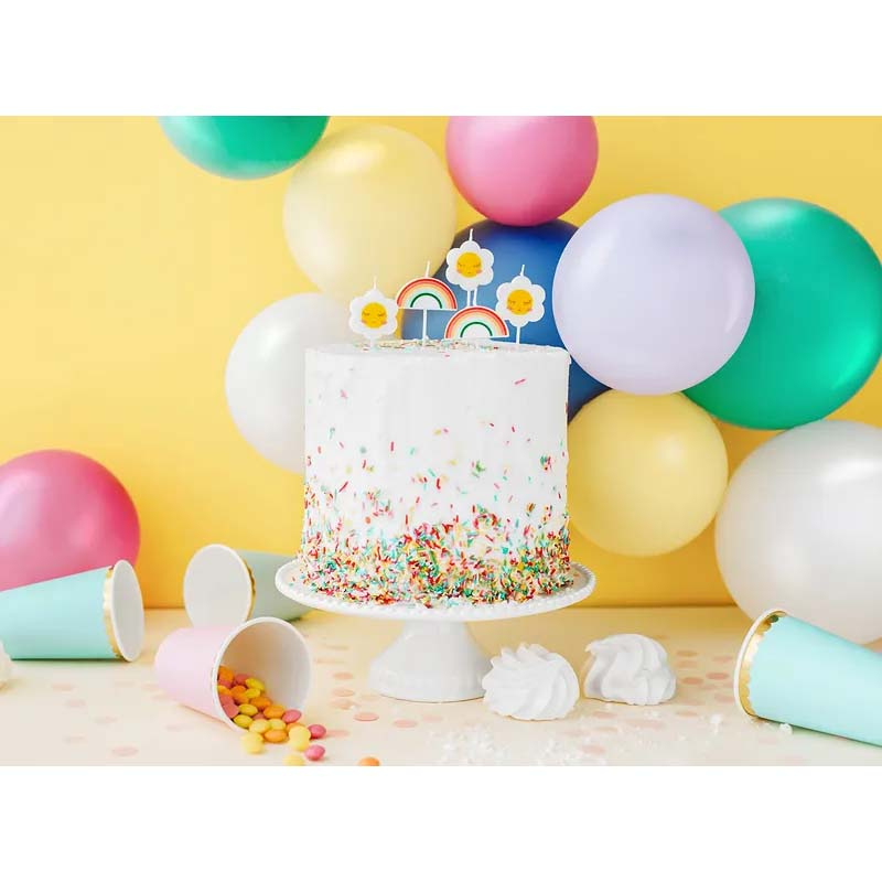 Tårtljus Regnbågar & Blommor