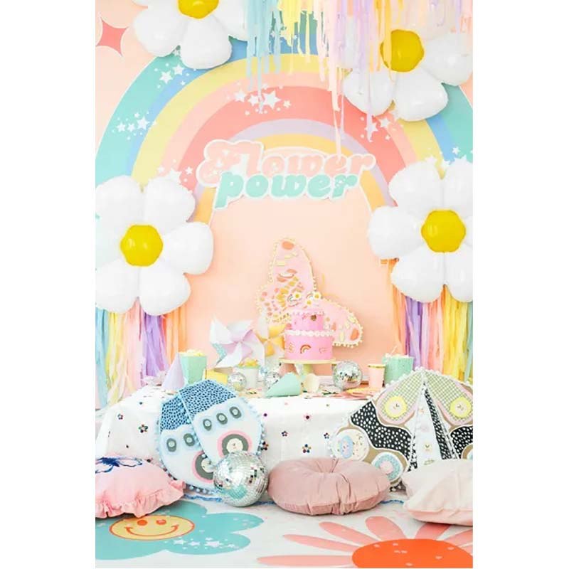 Tårtljus Regnbågar & Blommor