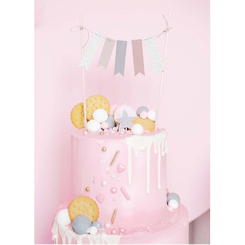 Tårtljus Glittriga Stjärnor Silver