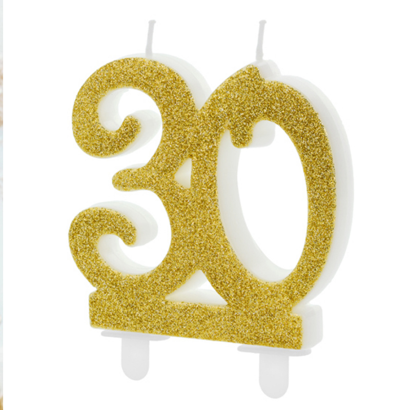 Tårtljus Guldsiffror