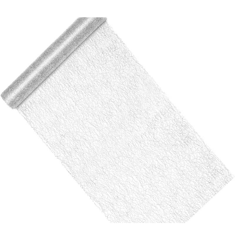 Löpare Organza Silver