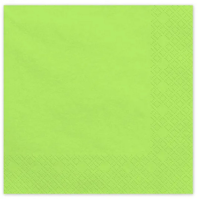 Servetter ljusgröna 20-pack