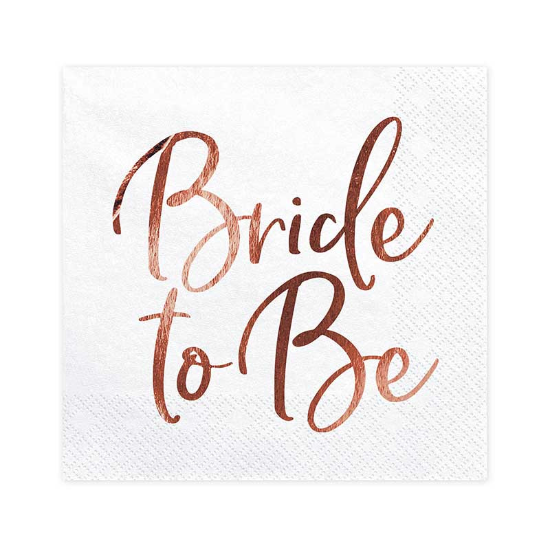 Servett Bride To Be Roséguld