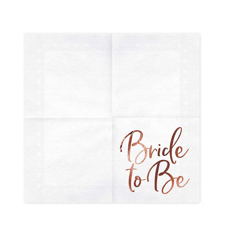 Servett Bride To Be Roséguld