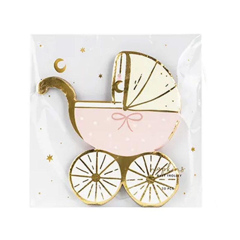 Servett Barnvagn Rosa