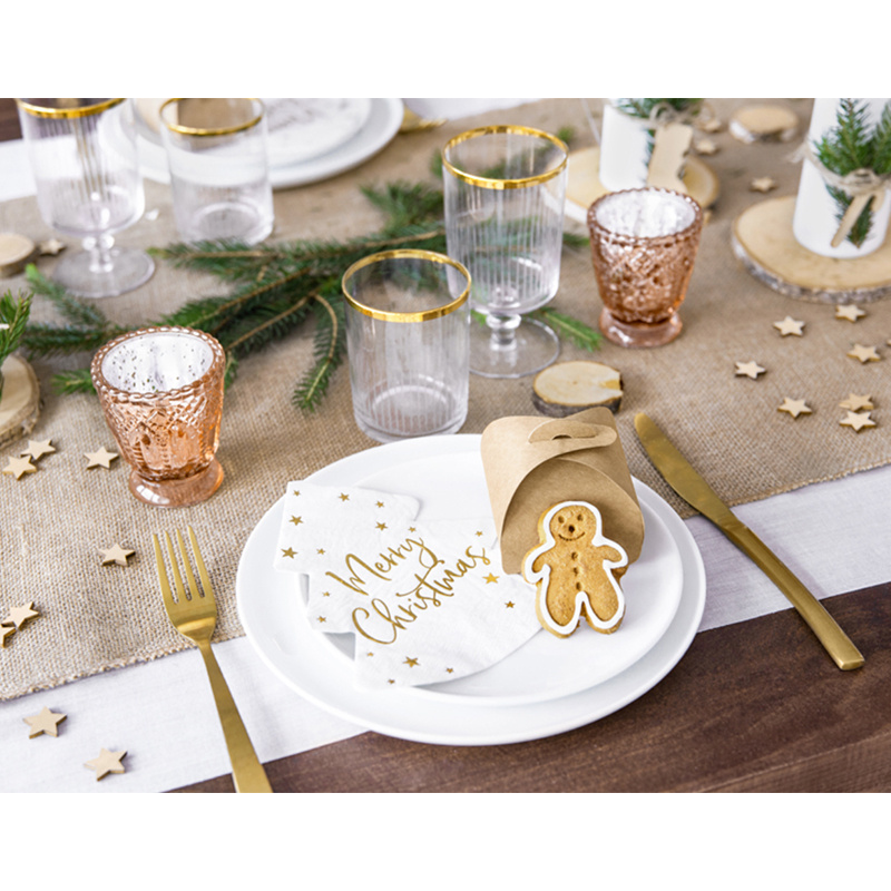 Servetter Julgran Merry Christmas