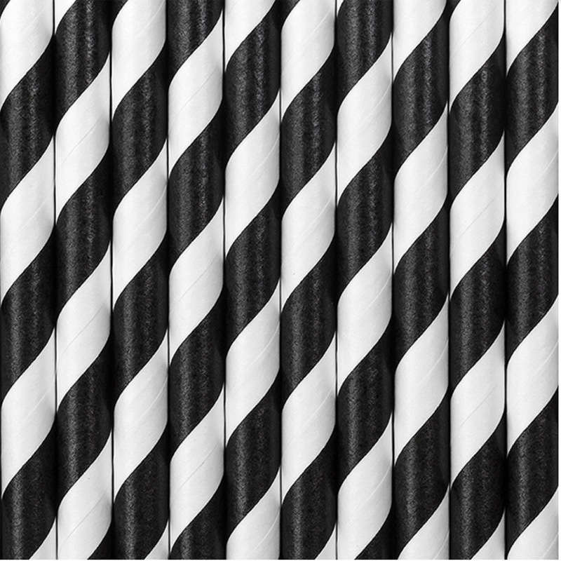 Papperssugrör Svart