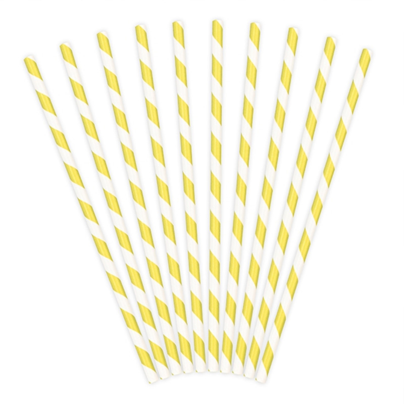 Papperssugrör Gul