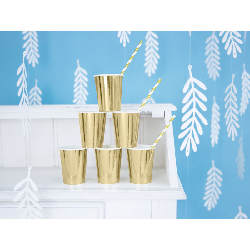 Sugrör Guld 10-pack