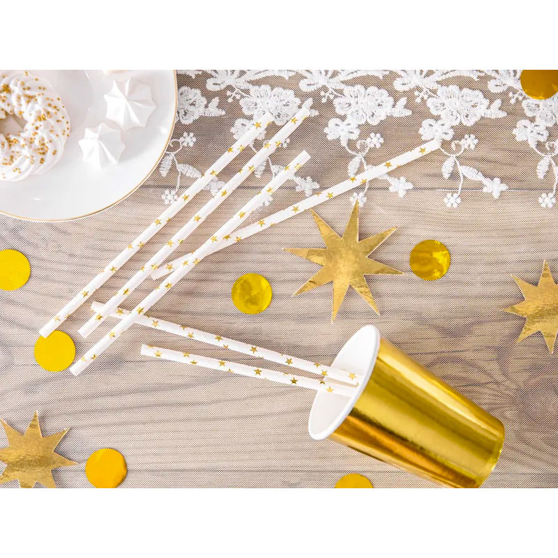 Pappersugrör Gulstjärnor