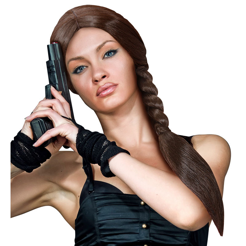 Peruk Lara med fläta